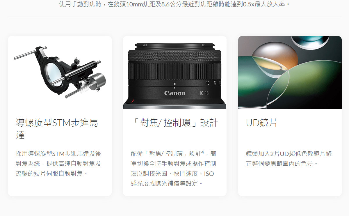 Canon RF-S10-18mm f/4.5-6.3 IS STM鏡頭 ( RF-S10-18 F4.5-6.3 IS STM ),U52610020,CanonRF-S10-18mmf/4.5-6.3ISSTM鏡頭(RF-S10-18F4.5-6.3ISSTM),原廠保固,大量採購歡迎洽詢,品質保證