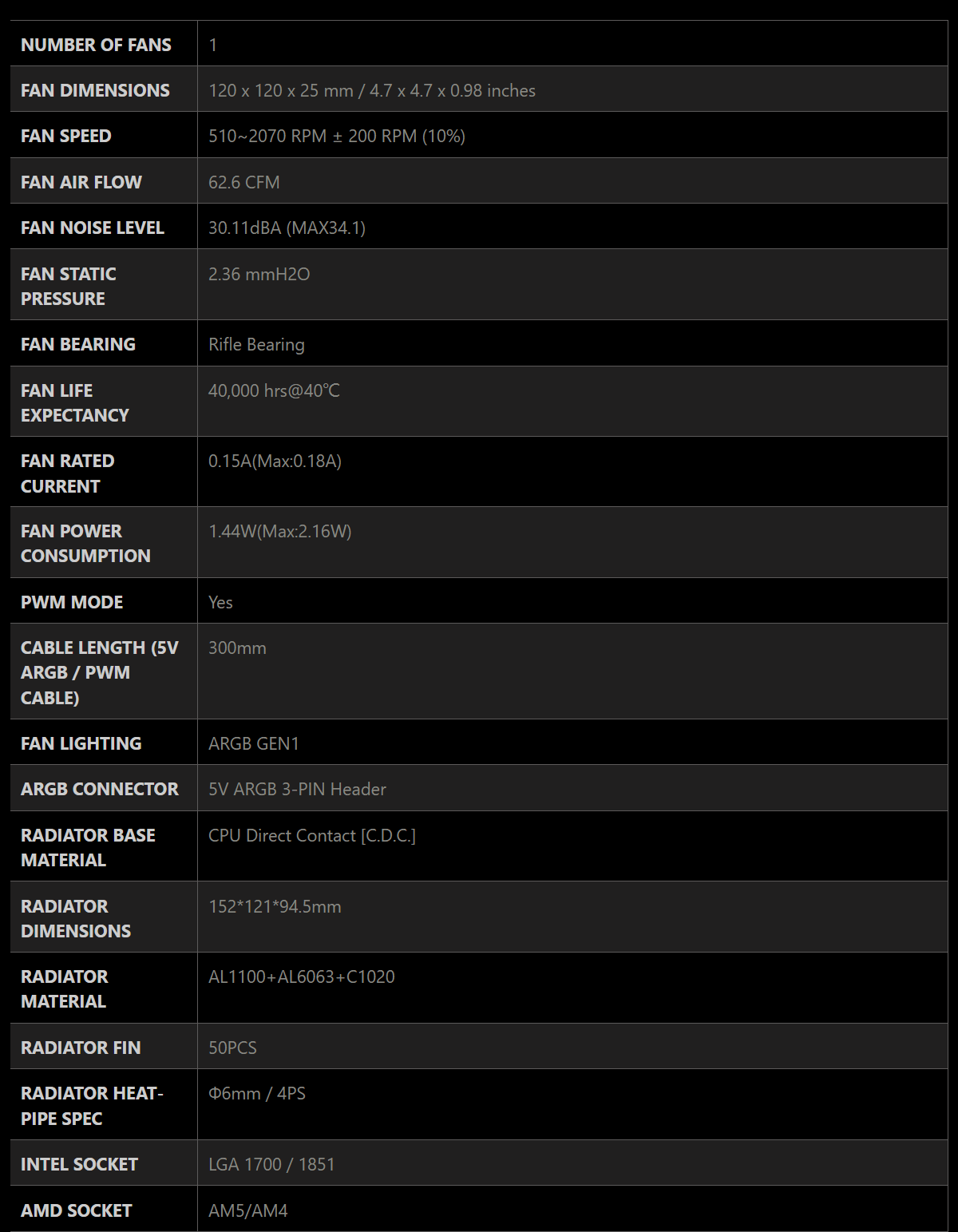 MSI 微星 MAG COREFROZR AA13 CPU散熱風扇-B