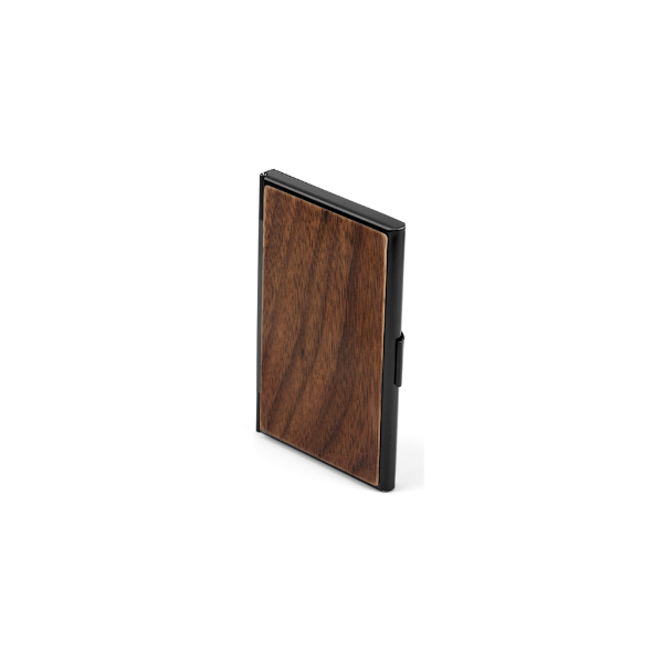 【客製禮贈品】不鏽鋼實木商務名片盒