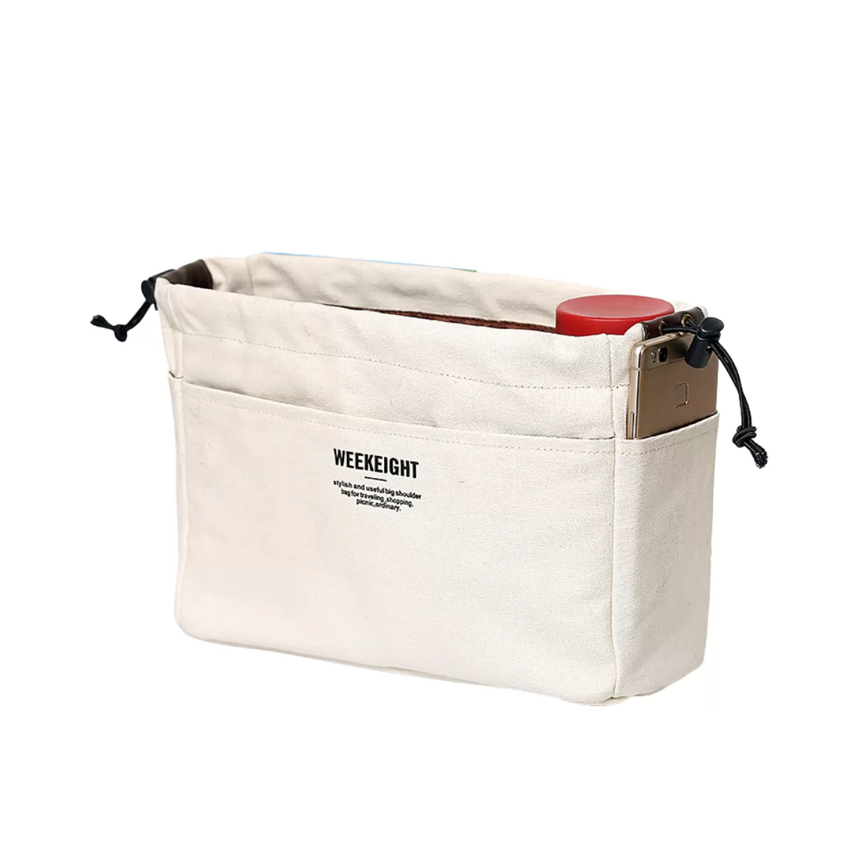 【客製禮贈品】休閒帆布束口多層收納包