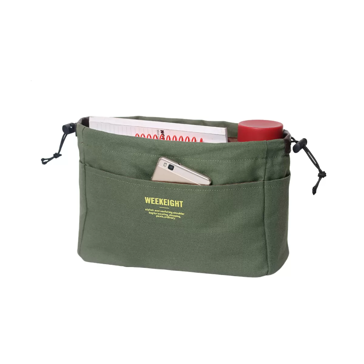 【客製禮贈品】休閒帆布束口多層收納包