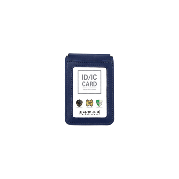 【客製禮贈品】牛皮翻蓋識別證卡套