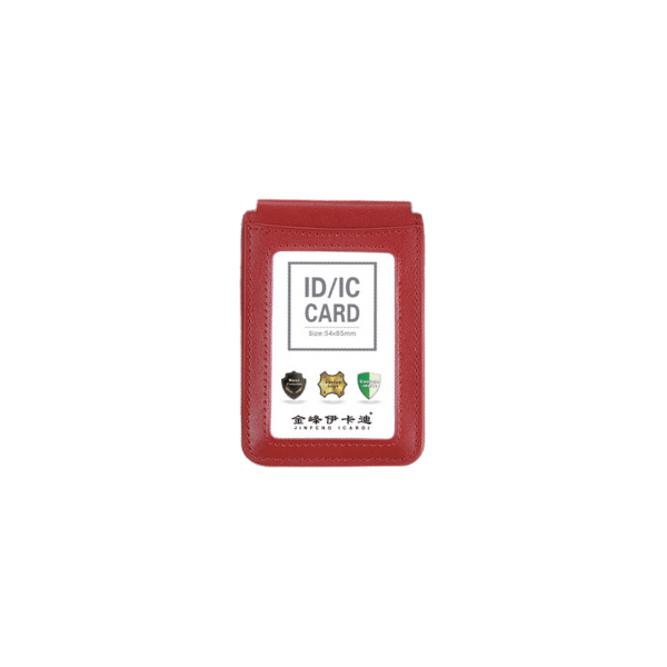 【客製禮贈品】牛皮翻蓋識別證卡套