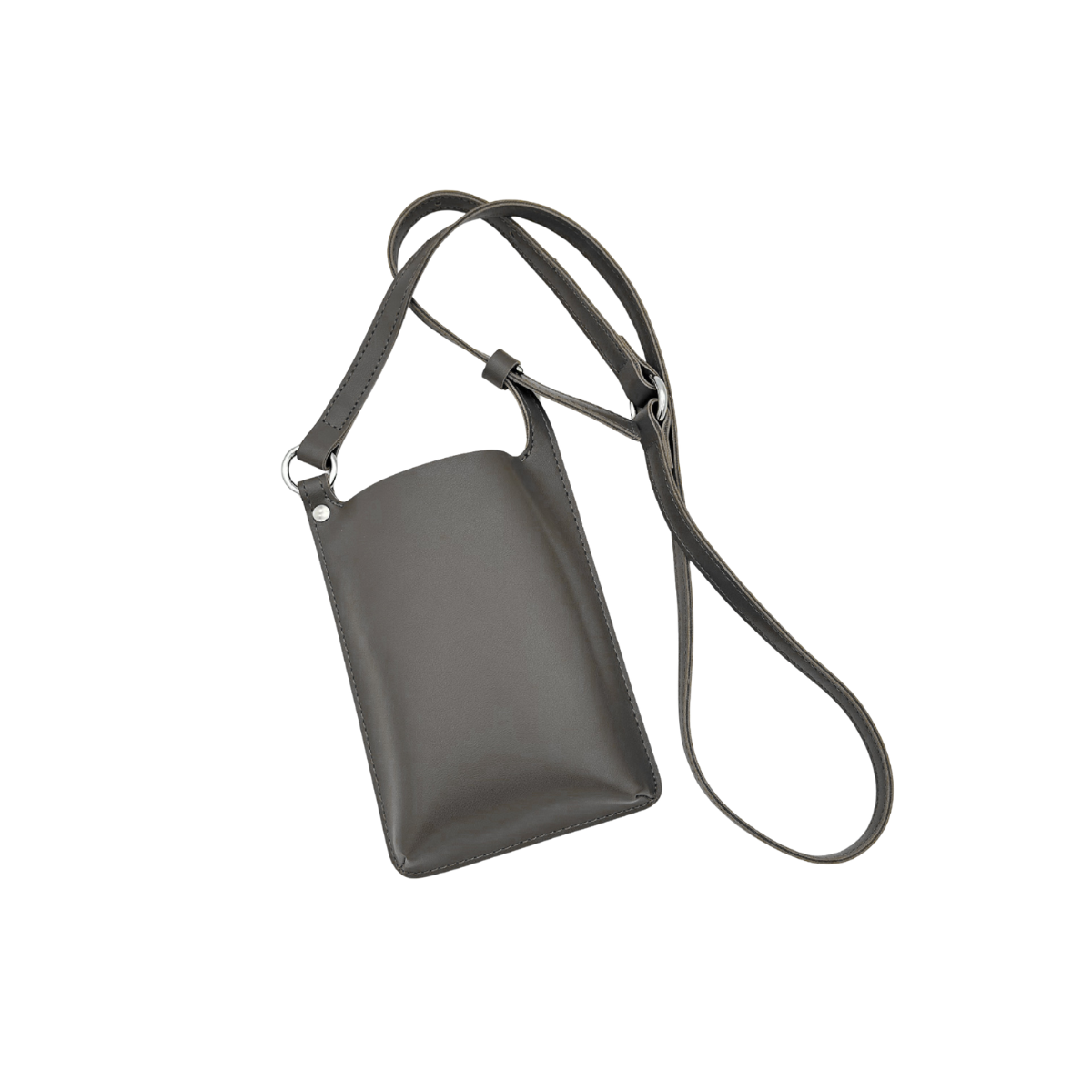 【客製禮贈品】純色皮革斜背手機袋