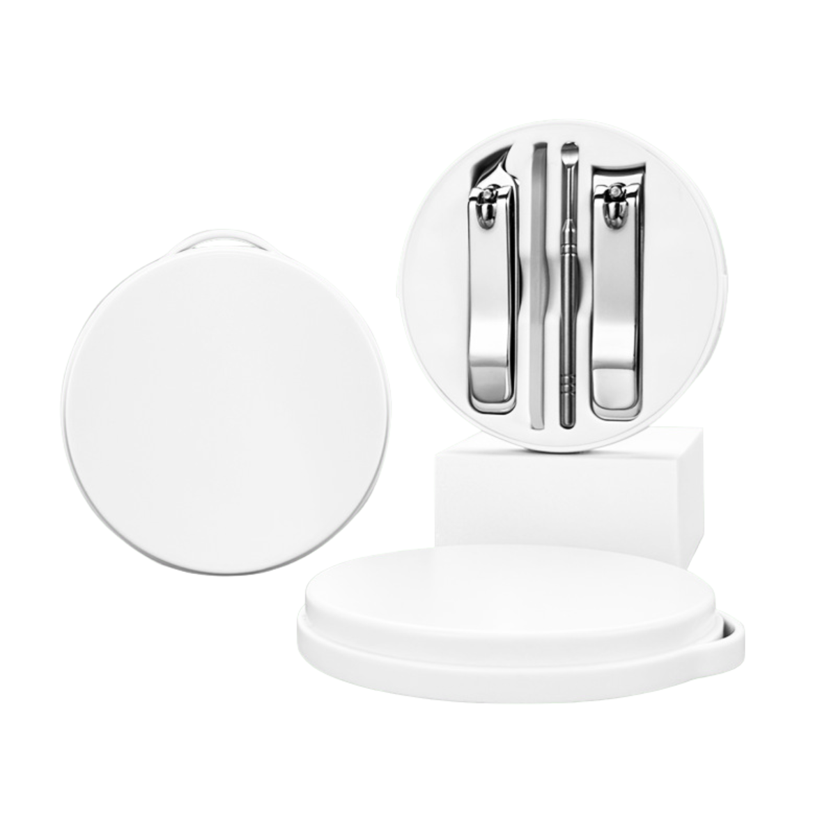 【客製禮贈品】圓盒指甲刀四件組套裝