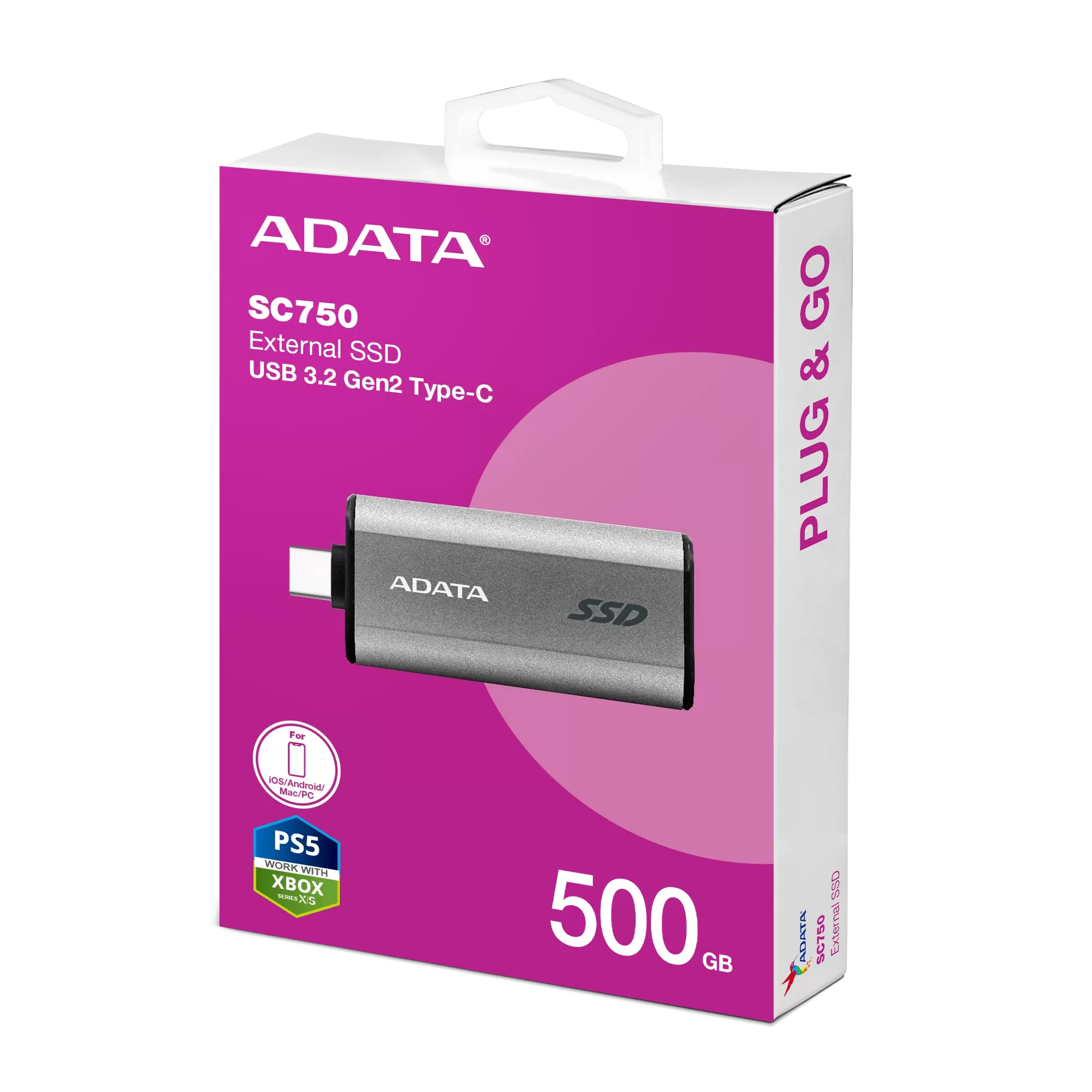 ADATA 威剛 SC750 外接式固態硬碟