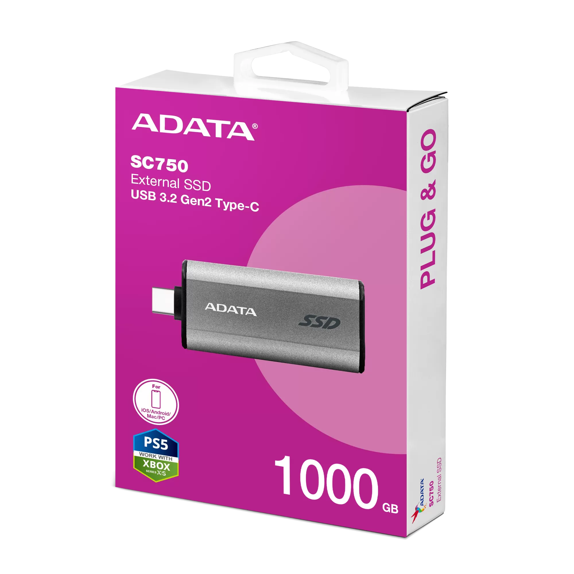 ADATA 威剛 SC750 外接式固態硬碟