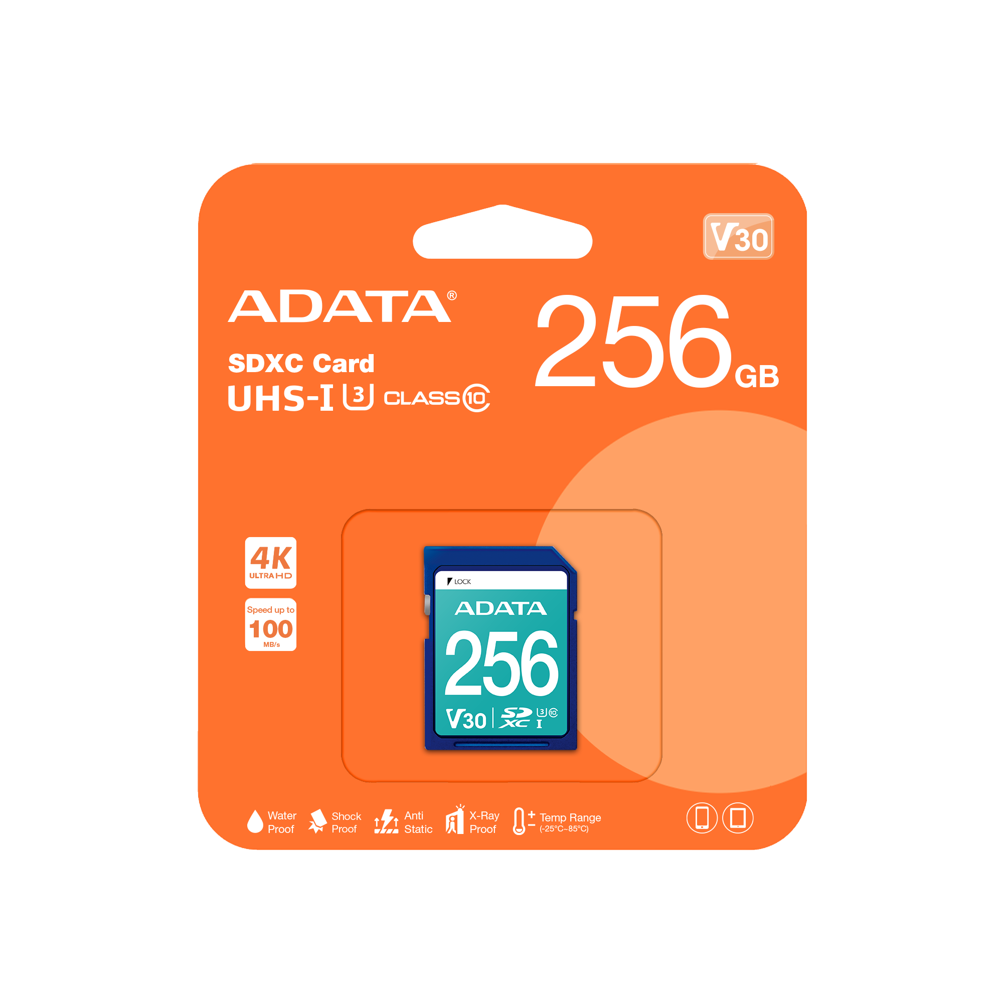 ADATA 威剛 Premier Pro SDXC UHS-I U3 Class 10 (V30S)