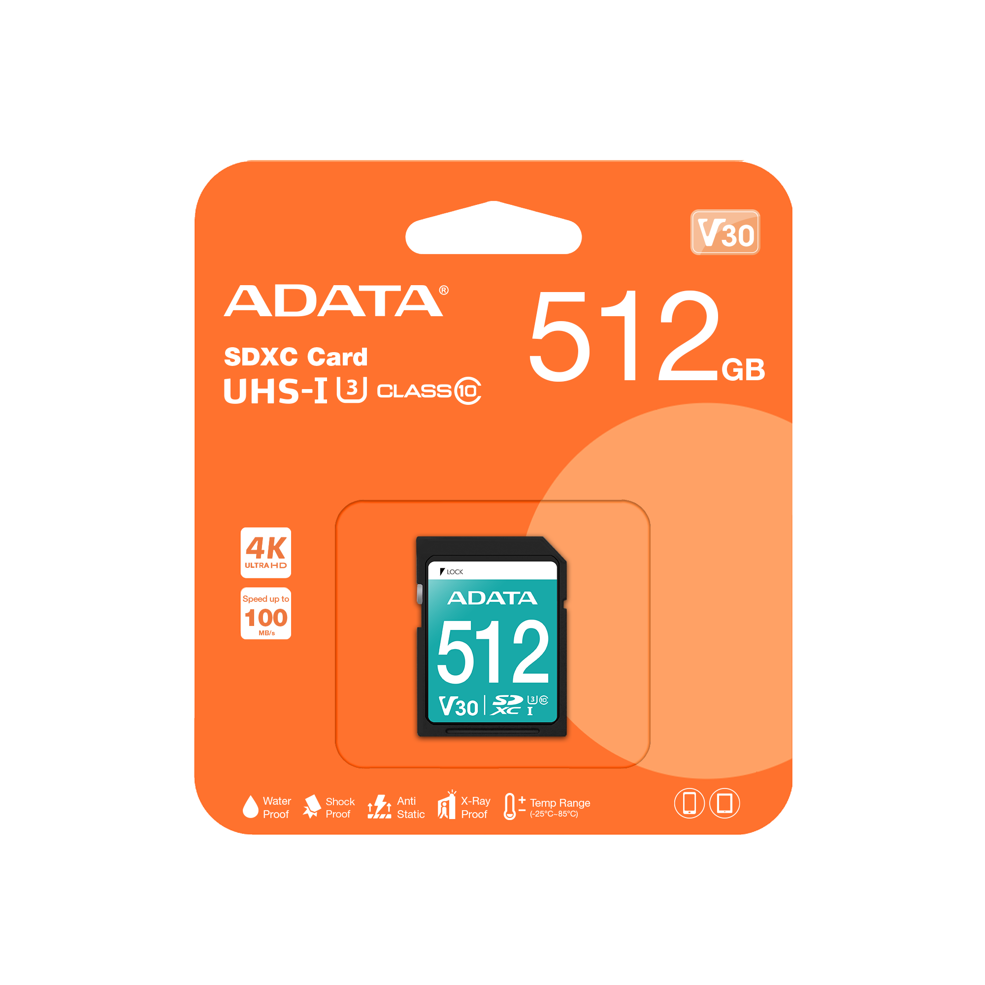 ADATA 威剛 Premier Pro SDXC UHS-I U3 Class 10 (V30S)