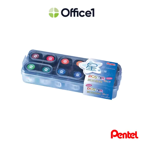 Pentel 飛龍 廣告顏料 12色 12cc POC-12