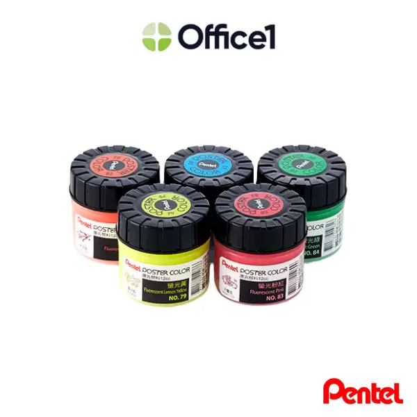 Pentel 飛龍 廣告顏料(螢光色) 12cc POC-T