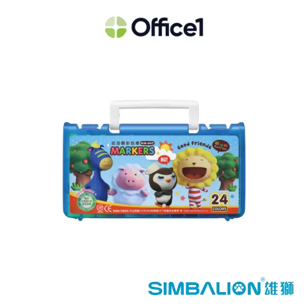 SIMBALION 雄獅 奶油獅彩色筆 24色 BLM-24