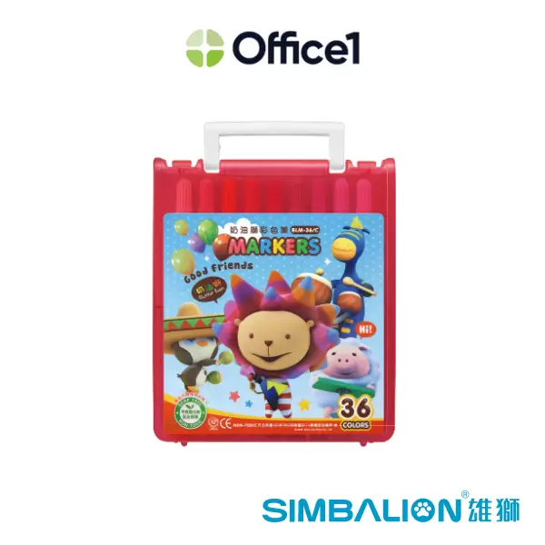SIMBALION 雄獅 奶油獅彩色筆 36色 BLM-36