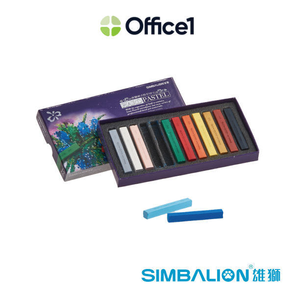 SIMBALION 雄獅 硬式粉彩 12色 HP-12