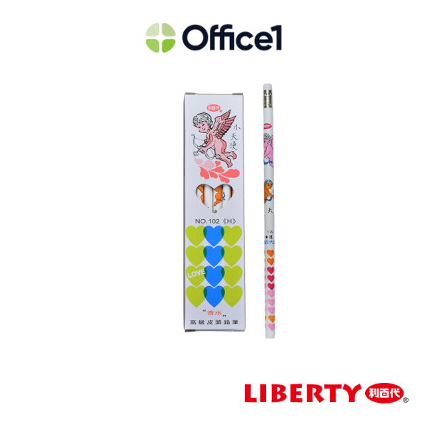 【12入】LIBERTY 利百代 小天使圓桿香水皮頭鉛筆H 102H