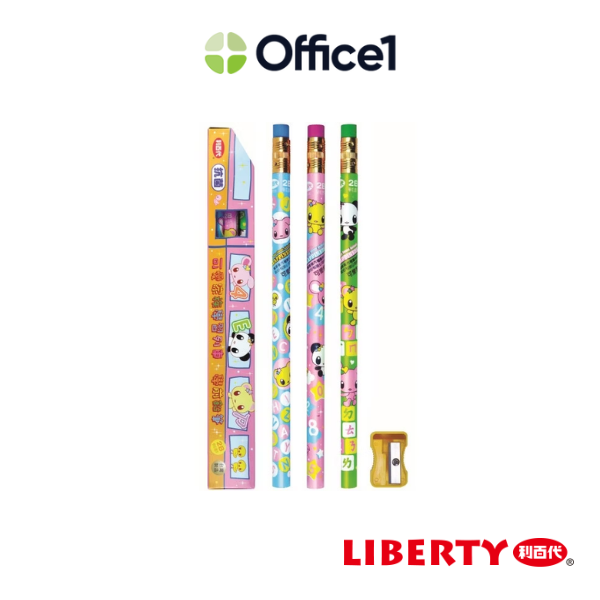 【3入】LIBERTY 利百代 抗菌學前皮頭鉛筆2B CB-205