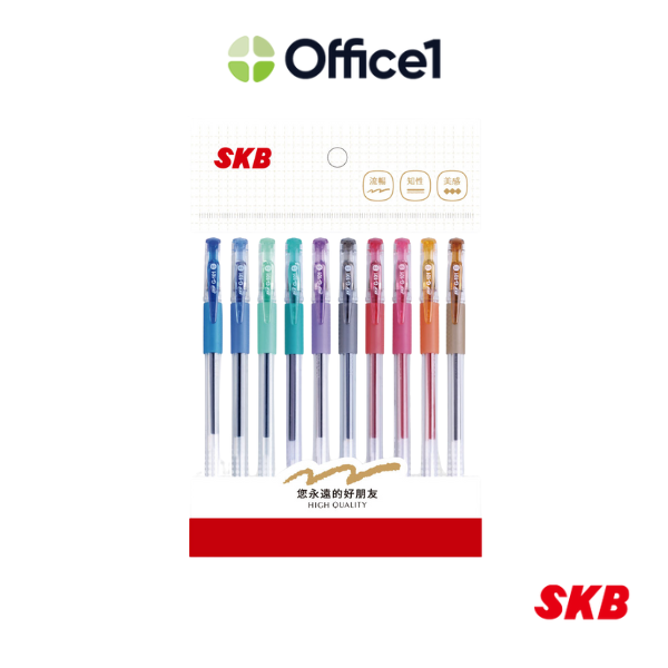 SKB 中性筆 10色組 0.5mm G-101