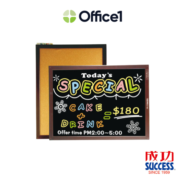 SUCCESS 成功 雙面木框軟木彩繪板(中) 015210