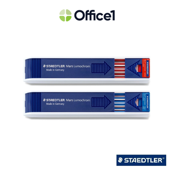 【12入】STAEDTLER 施德樓 工程筆芯 紅/藍 2mm MS204