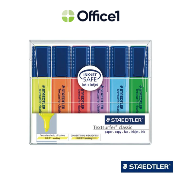 STAEDTLER 施德樓 噴墨螢光筆 6色組 MS364 WP6