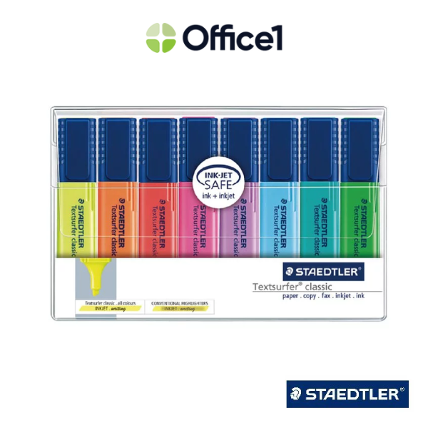 STAEDTLER 施德樓 噴墨螢光筆 8色組 MS364 WP8