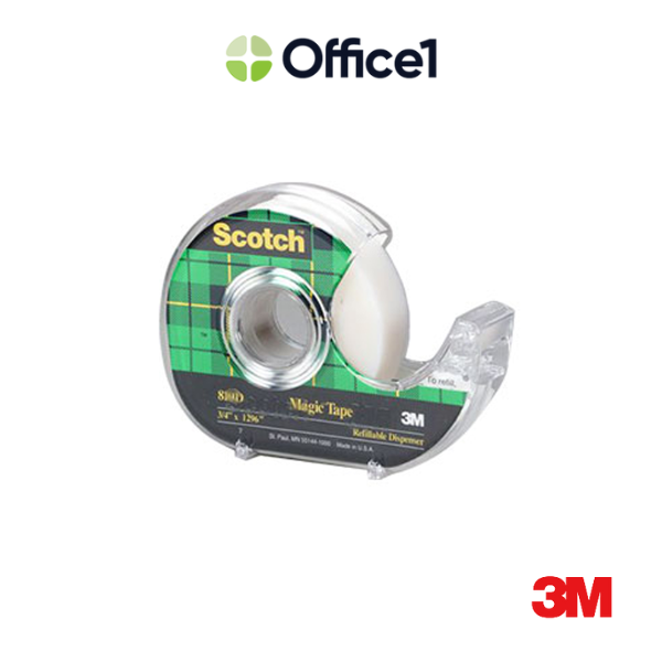3M Scotch 隱形膠帶附酷色切台 12.7mm×32.9m 810D