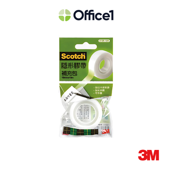 3M Scotch 隱形膠帶補充包 15M(19mm×15M) 810R