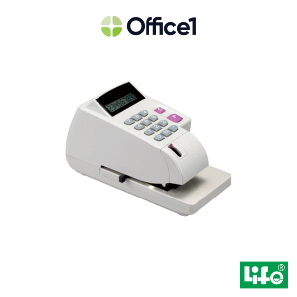 LIFE 徠福 10位數 光電投射微電腦支票機(手動夾紙) (中文字) LC-800A