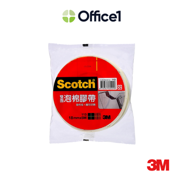 3M 泡棉雙面膠帶 18mmx5M 113