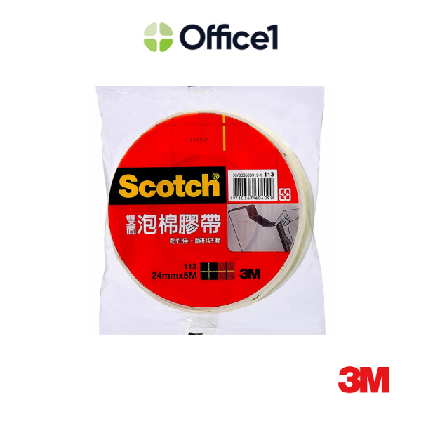 3M 泡棉雙面膠帶 24mmx5M 113