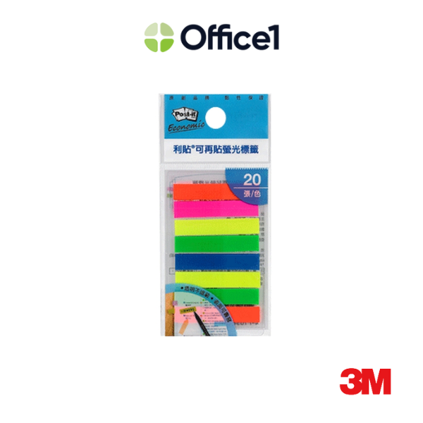 3M Post-it 利貼 全彩標籤 8x43mm 583-8S