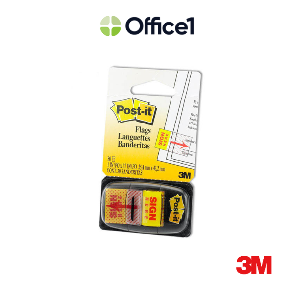 3M Post-it 利貼 Sign Here 抽取式標籤 50入 680-9
