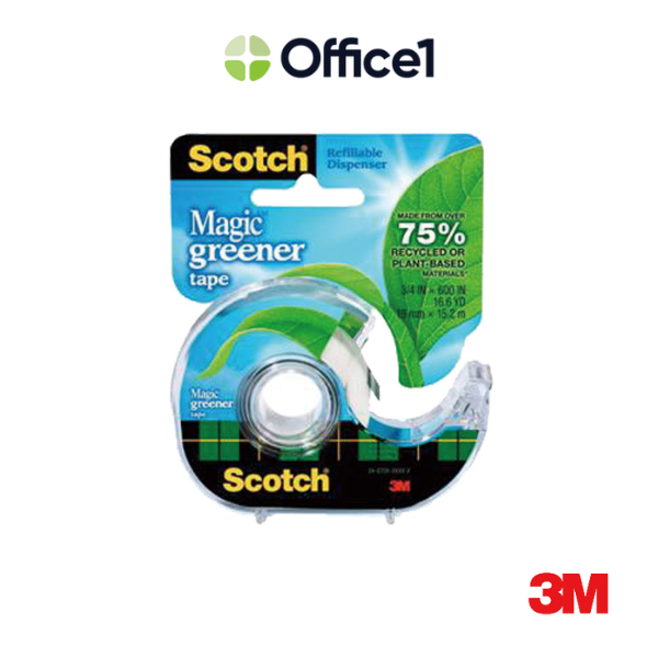 3M Scotch 綠材質隱形膠帶附台 19mm×15.2M 810GD