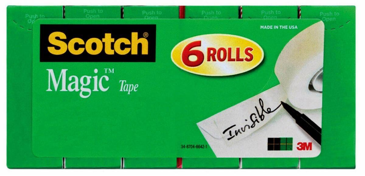 3M Scotch 3/4 隱形膠帶 6卷/包 810S6