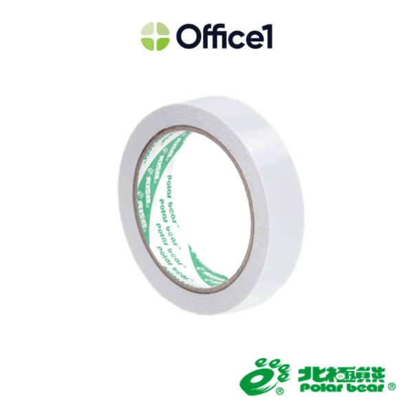北極熊 雙面棉紙膠帶 24mm×15yds DST2415W