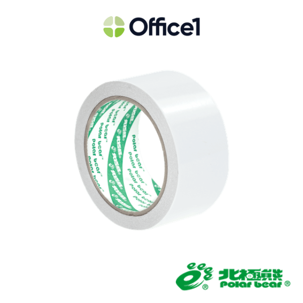 北極熊 雙面棉紙膠帶 48mm×15yds DST4815W