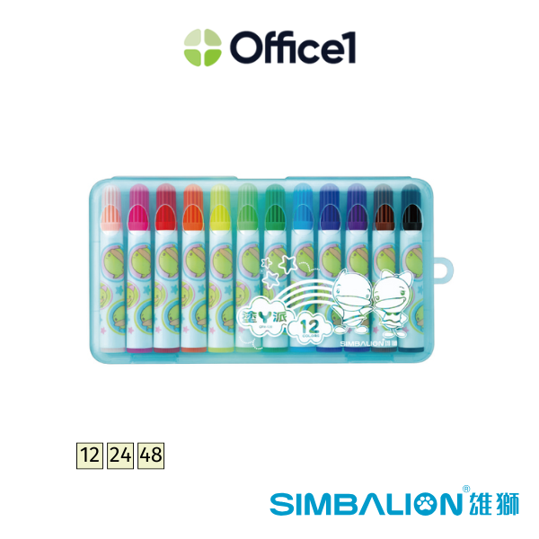 SIMBALION 雄獅 功夫鴨彩色筆 12/24/36色 CFM