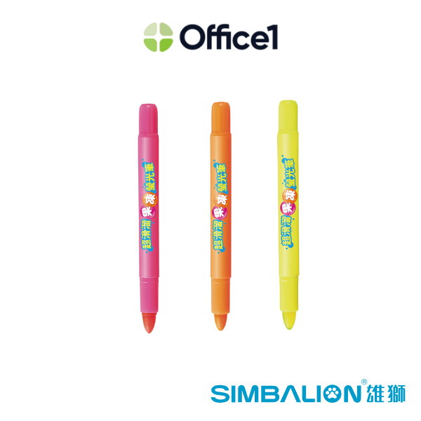 SIMBALION 雄獅 超滑溜果凍螢光筆 FM-902