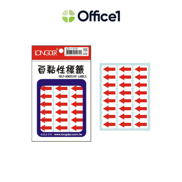 LONGDER 龍德 紅箭頭 自粘標籤 360P LD-1315