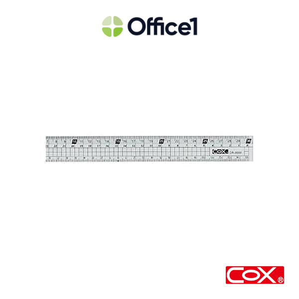 COX 透明直尺 30cm CR-3000