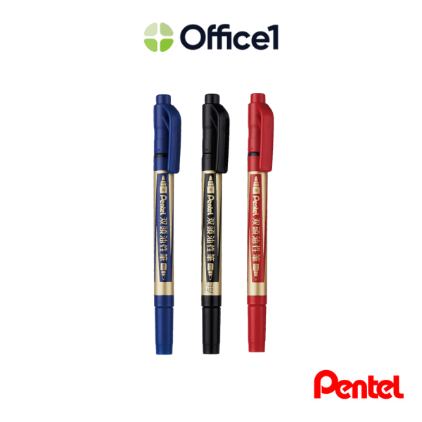 Pentel 飛龍 雙頭油性筆 N75W