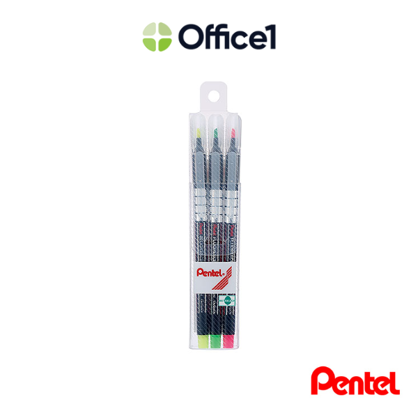 Pentel 飛龍 三色組螢光筆 S512-3