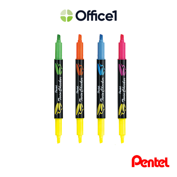 Pentel 飛龍 雙色螢光筆 SLW8