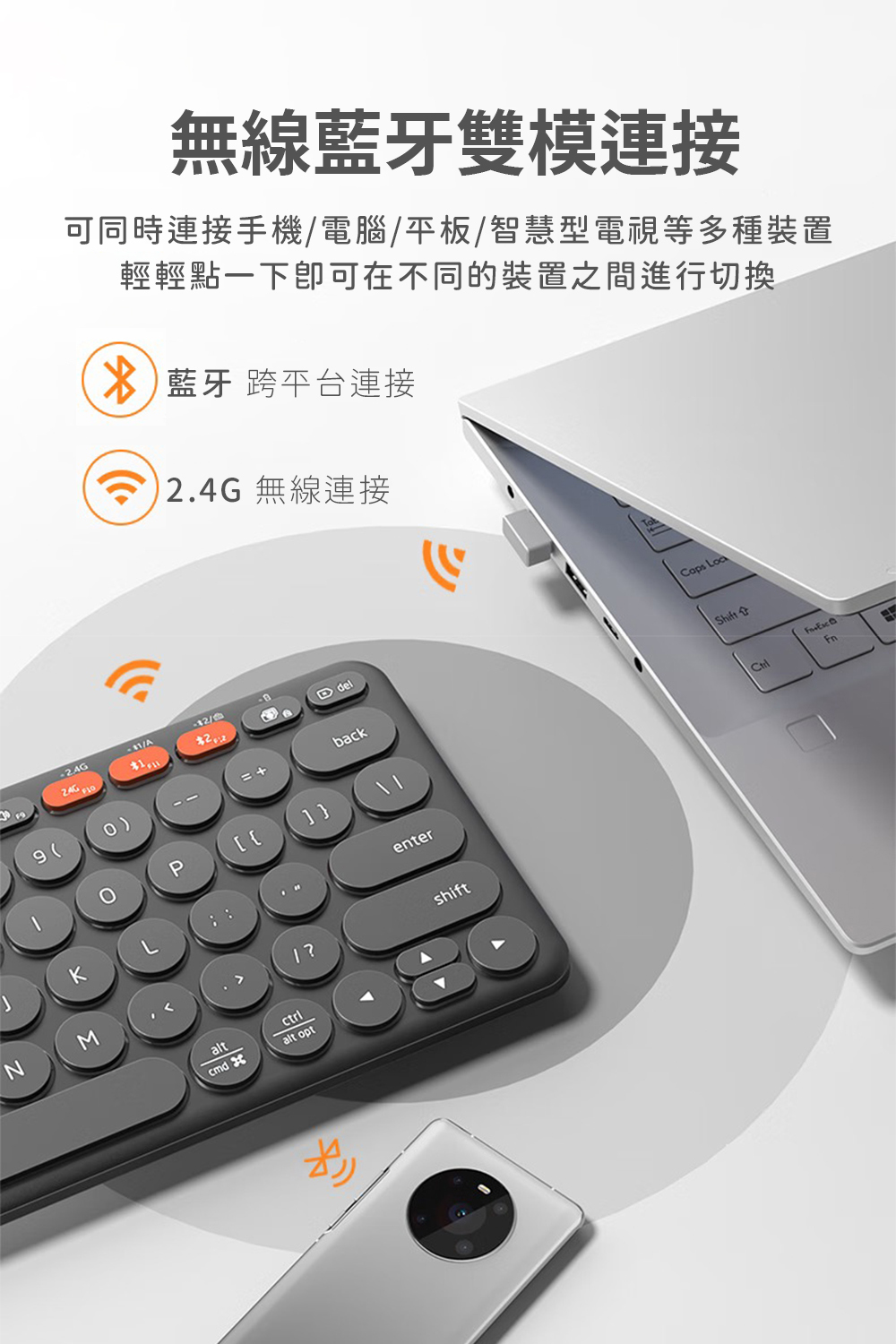 HP 惠普 k231 藍牙無線雙模鍵盤 (美式鍵盤無注音)