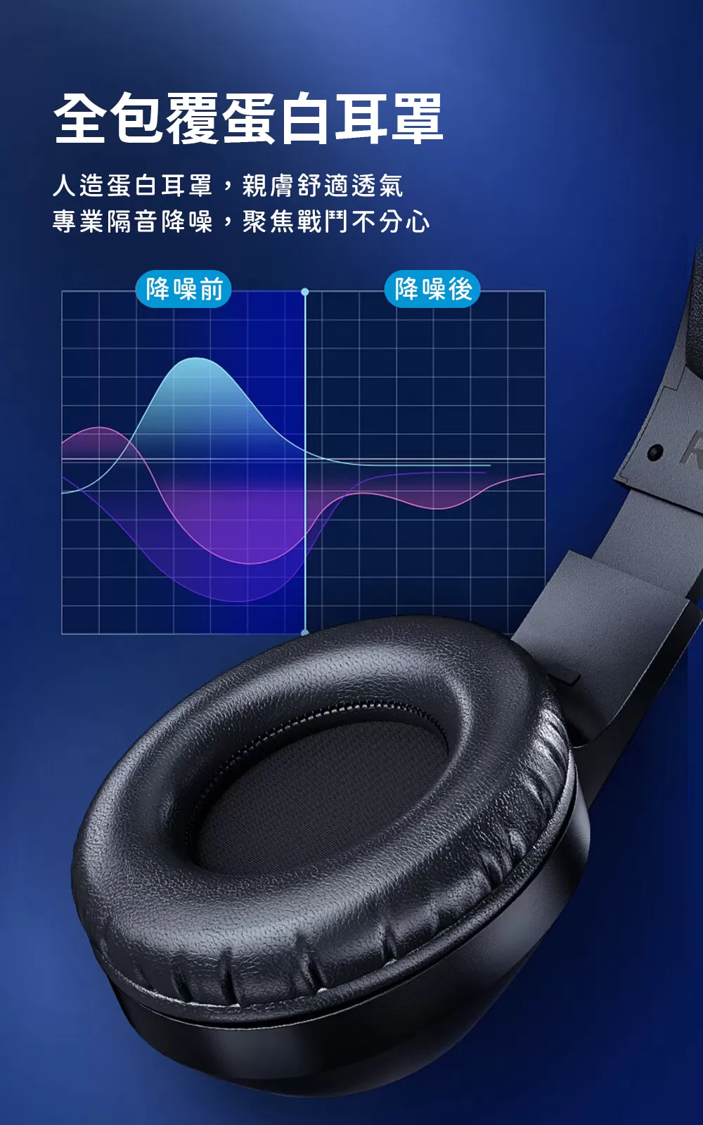 HP 惠普 DHE-8013U 有線 頭戴式 7.1聲道 炫光電競耳機(USB接頭)