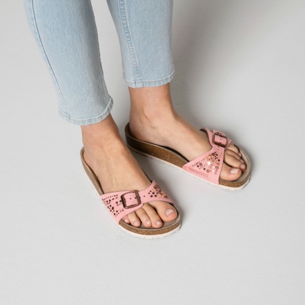 Madrid 手工鉚釘 / 真皮,1009958,Madrid手工鉚釘/真皮,女鞋,全部女鞋,一版拖鞋