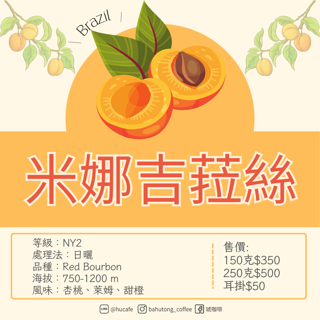 巴西-米娜吉菈絲 150克