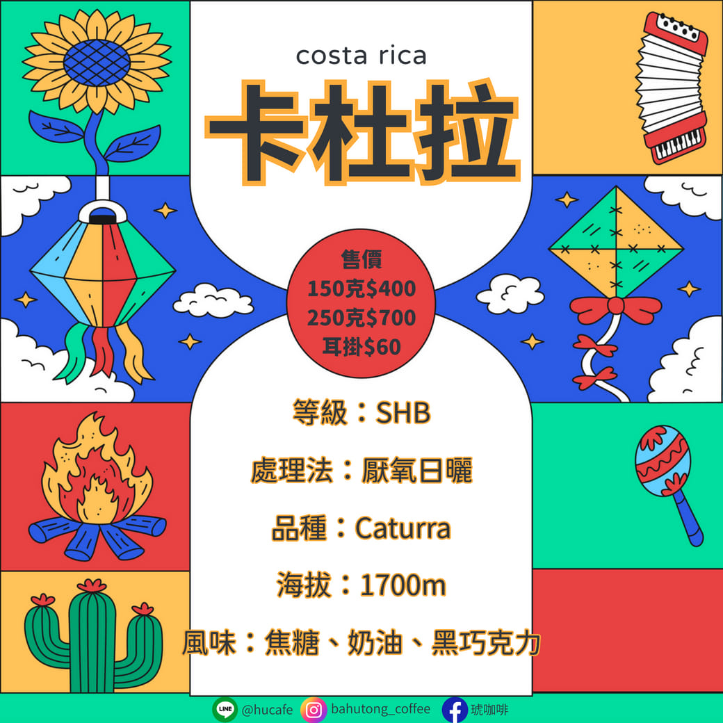 哥斯大黎加-米拉蘇莊園 卡杜拉  150克