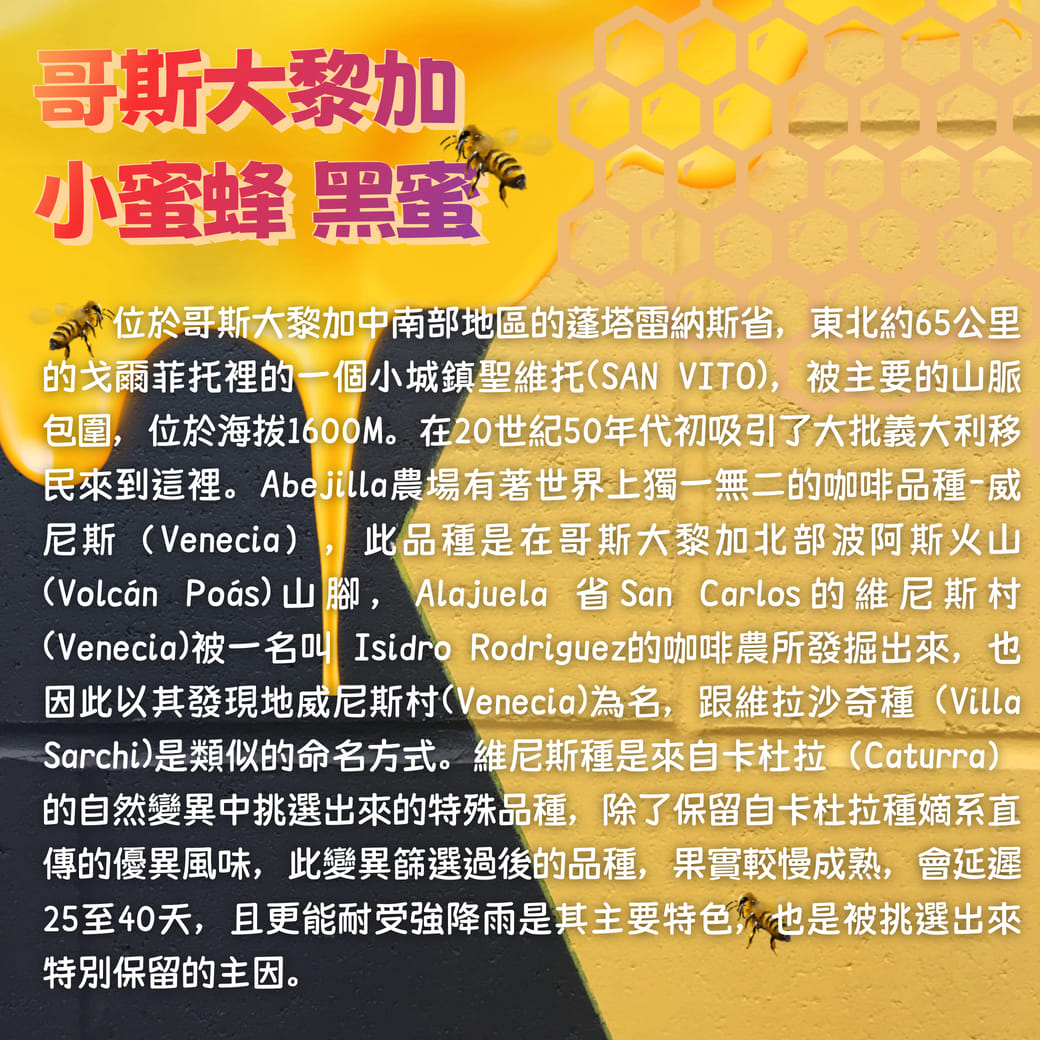 哥斯大黎加- 小蜜蜂 150克