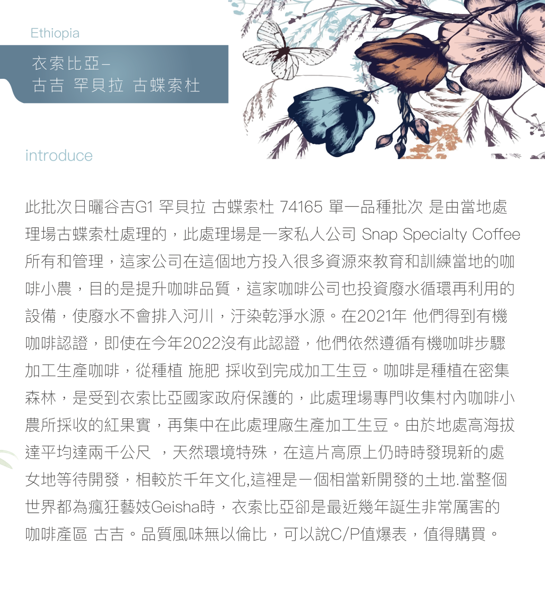 衣索比亞-古蝶索杜 150克